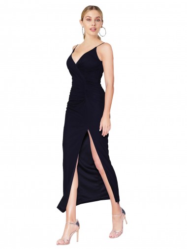 Discount Chiffon High Neck Spaghetti Straps Short Cocktail Dress / Prom Dress UK