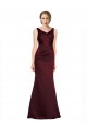 Figure Shaping Satin Prom Dress with Structured Pleats