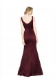 Figure Shaping Satin Prom Dress with Structured Pleats