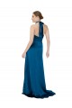 Halter Neck Silky Satin Prom Dress