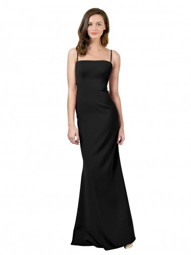 Discount Fit and Flare Slim Crepe Prom Dress with Cutout Back UK