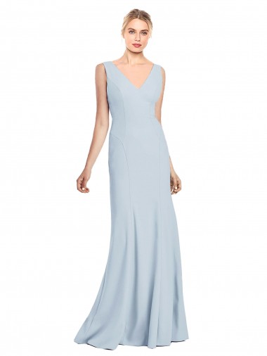 Discount Sleeveless Seamed Bodice Trumpet Prom Dress UK