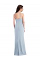 Flattering Trumpet Maxi Crepe Prom Dress with Front Slit