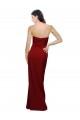 Straight Pencil Skirt Long Sweetheart Crepe Prom Dress with High Side Split