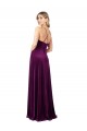 Draped Neckline Spaghetti Straps Velvet Prom Dress