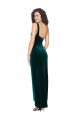 One Shoulder Velvet Front Wrap Prom Dress 